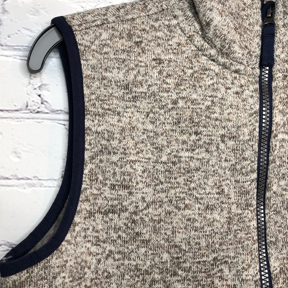 NWT Boy’s Large CHAPS Heather Gray Full Zip Vest - Picture 5 of 11